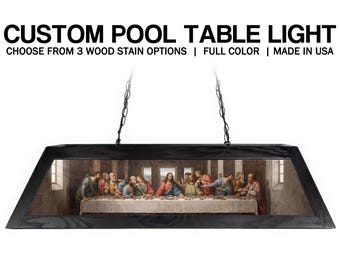 The Last Supper 42" Pool Table Light - Unique Game Room Idea - MADE IN USA