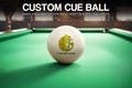 Custom Personalized Billiard Cue Ball - Unique Birthday or Christmas Gift!