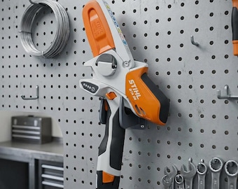 STIHL GTA26 pruner saw wall mount, garage storage, shed storage