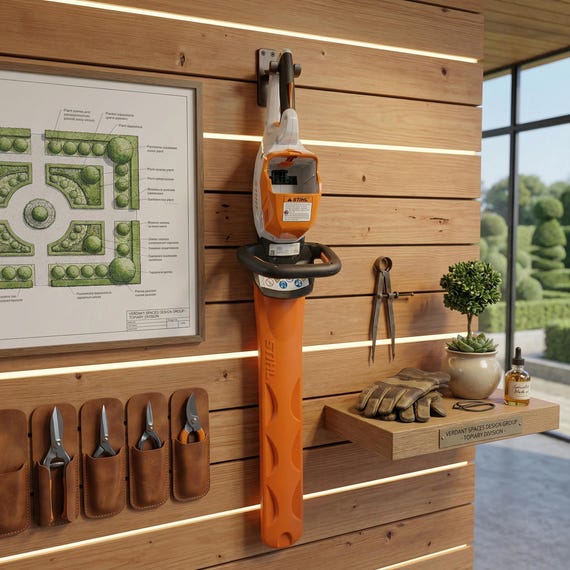 Stihl HSA60 Wall Mount - Custom Hedge Trimmer Storage Hanger