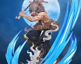 Inosuke Hashibira - Kimetsu No Yaiba - Demon Slayer - Custom Painted ...