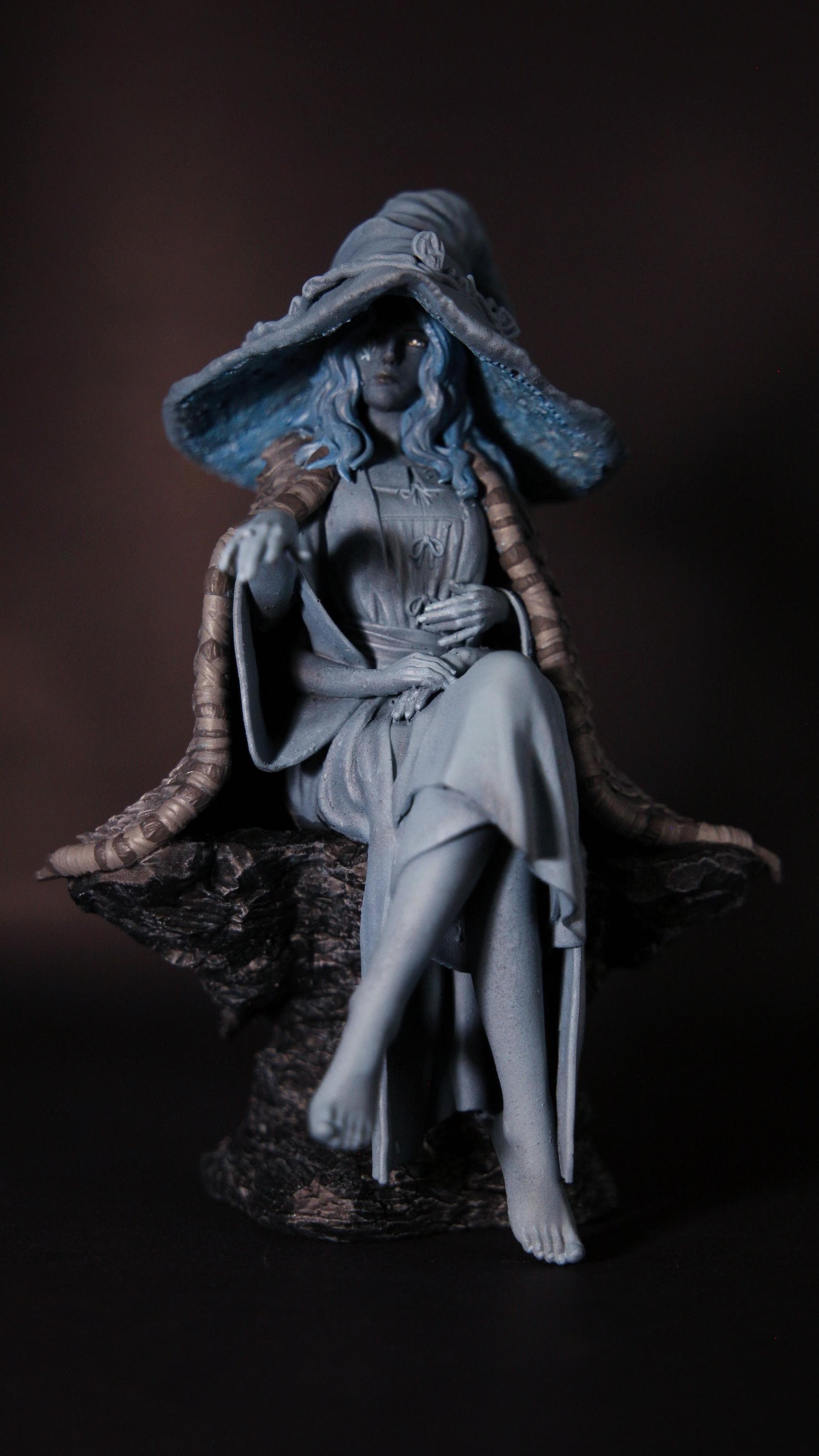 Figure of Ranni, the witch, character from the video game Elden Ring - Hand painted, printed in resin