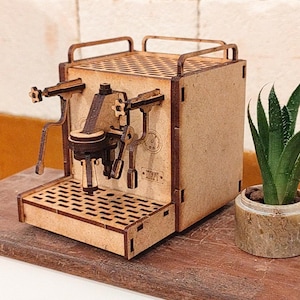Portafiltri Puzzle 3D – Kit fai da te in miniatura in legno tagliato al laser per gli amanti del caffè – Regalo unico, Espresso e Caffè