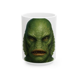 Creature of the Black Lagoon Halloween Ceramic Mug (15oz)