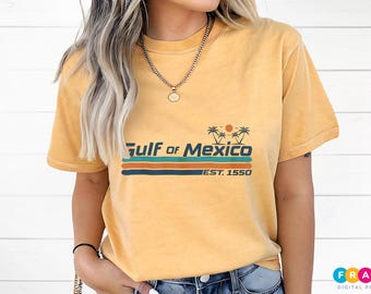 Gulf Coast T-shirt, Stay Salty Anti Trump Shirt, Since 1550 Retro Beachwear, Liberal Political Gift Tee, Mexico Sunset Patriotic Shirt