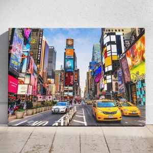 Quadro su tela raffigurante Times Square, New York City Times Square, pronto da appendere, idea per l&#39;arredamento della casa, poster di New York, idea per l&#39;arredamento della casa a Times Square