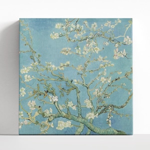 Almond Blossoms by Van Gogh, Fine Art Print, Almond Blossoms Canvas Wall Art, Vincent Van Gogh Painting Print, Flower Wall Decor Idea