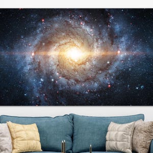 Milky Way Wall Art, Space and Stars Canvas Print Poster, Museum Quality Canvas, Extra Large Cosmos Print, Gift For Space Lovers