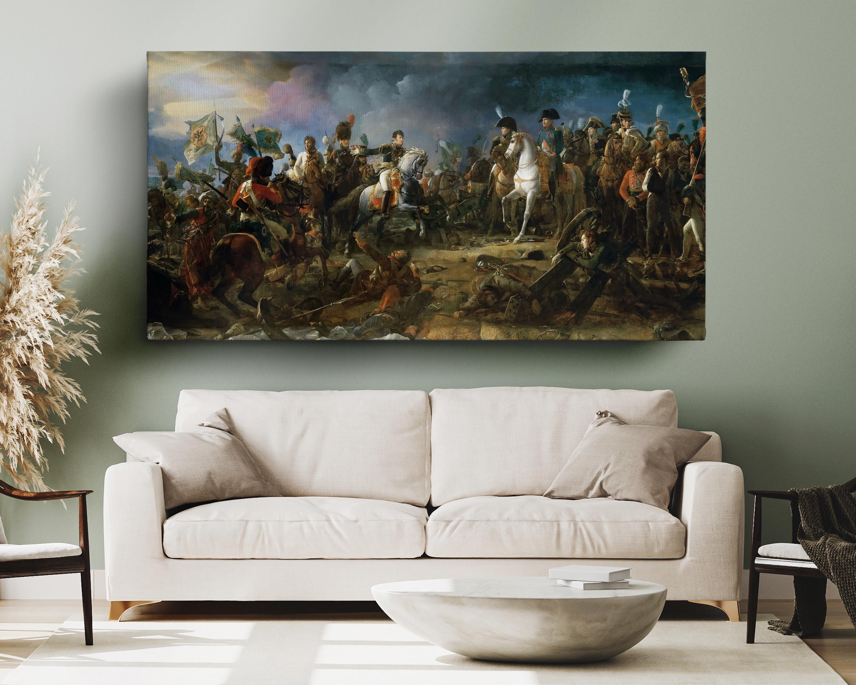 F.Gerard Napoleon At The Battle Of Austerlitz Canvas Print – Vintage Look, Ready To Hang Wall Art