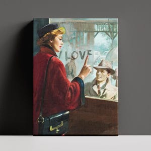 wo Liebe beginnt Wand Kunst, Arthur Sarnoff Gemälde Druck auf Leinwand, Geschenk für Paare Poster, Romantische Wand Dekoration Idee