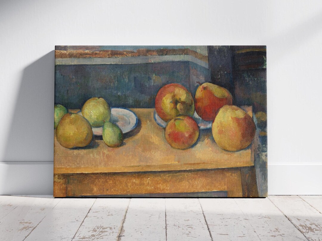 Still Life Apples and Pears by Paul Cezanne, Kitchen Wall Decor Idea ...