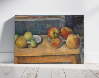 ポール セザンヌ：「果物皿のある静物画」、1879 年 - 美術館品質の