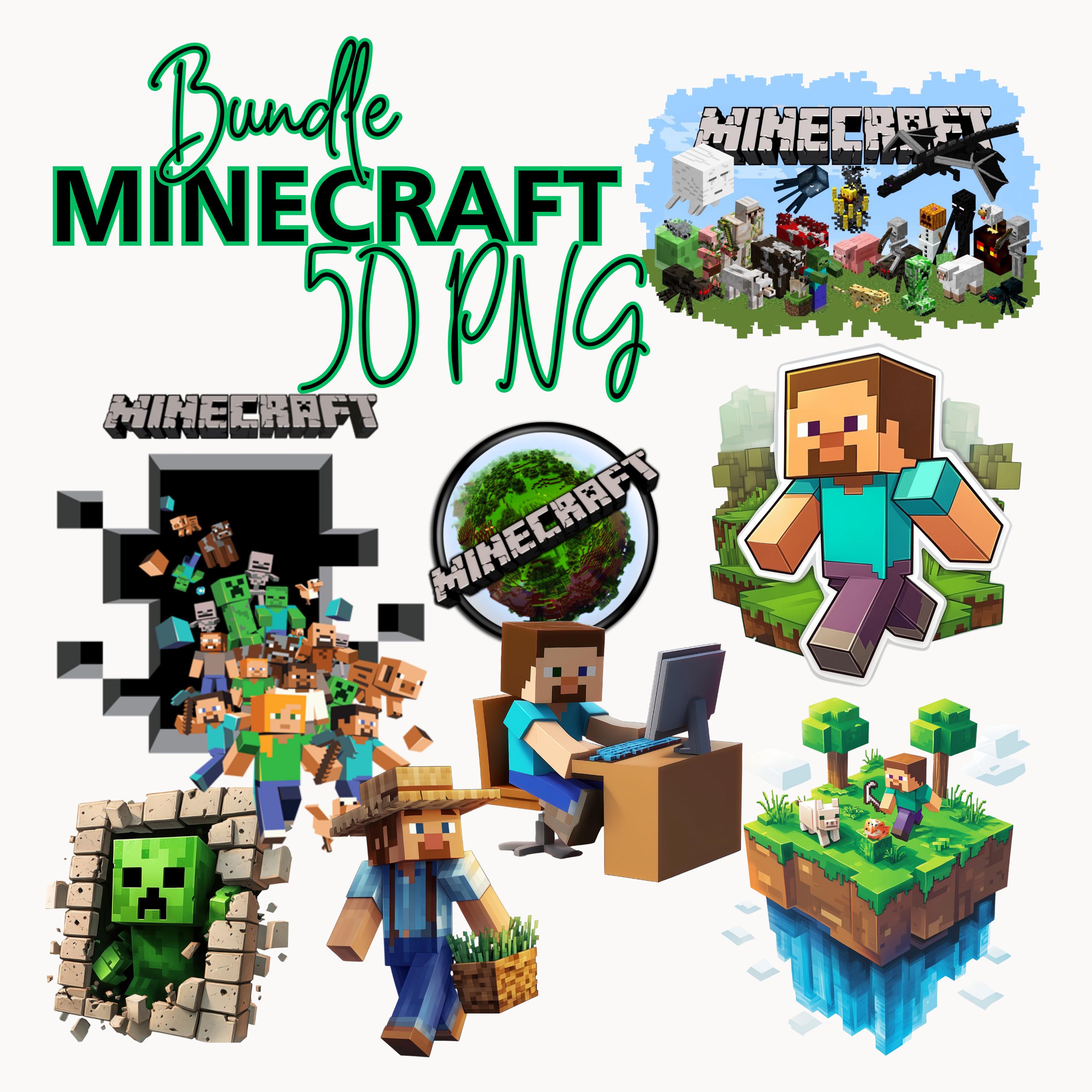 50 Mine PNG Bundle Mine Clipart Mine png Printable Tshirt Sublimation Designs Game Addict Png Files Digital Download Mine Crafts Bundles