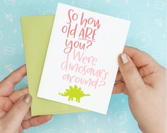 Dinosaur Birthday Card