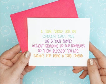 True Friend Card