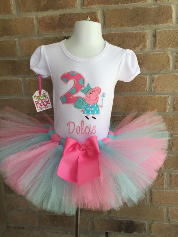 peppa pig birthday tutu set