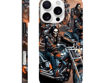 Rugged Skull Motorcycle Phone Case: Biker-Inspired Protection for Tough Riders & Enthusiasts