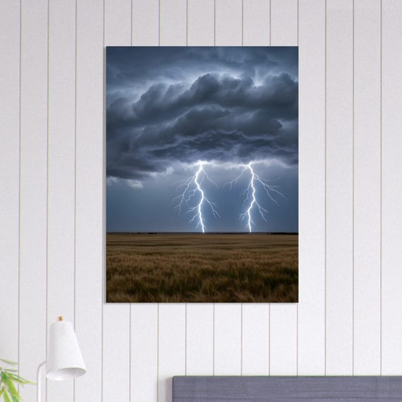 Prairie Storm Poster: Sustainable Matte Wall Art