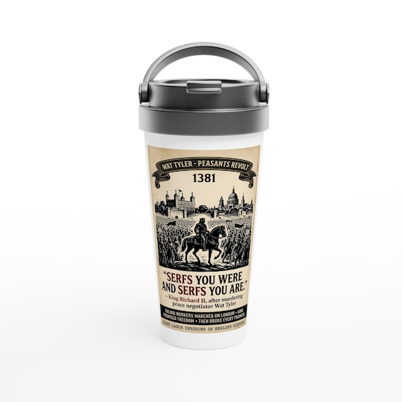 Black Plague Serfs You Were Travel Mug - Funny Historical Humor Gift Medieval Dark Comedy Cup