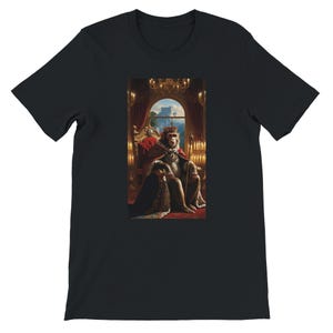 Funny Monkey King T-Shirt - Royalty Humor Graphic Tee Unisex Crewneck T-shirt | Bella + Canvas 3001