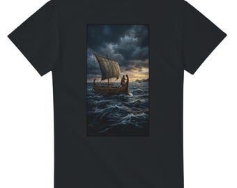 The Odyssey Ship T-Shirt – Mythological Nautical Heavyweight Cotton Tee