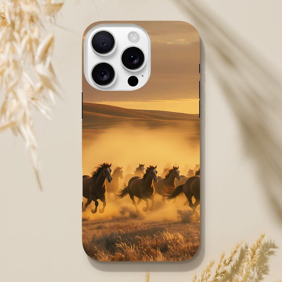 Wild Mustang Horses Phone Case - Tough, Stylish & Made to Last - Perfect Gift for Horse Lovers