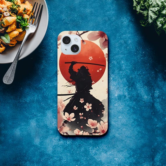 Samurai Spirit Tough Phone Case - Durable Double-Layer Design for iPhone