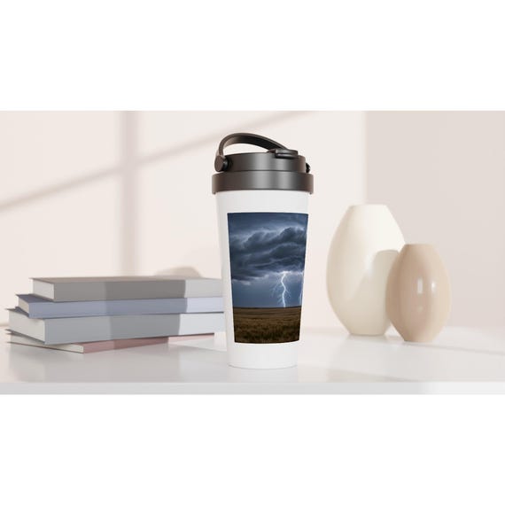 Prairie Storm 15oz Insulated Stainless Steel Travel Mug | Leak-Proof Coffee Tumbler for Outdoor Adventures