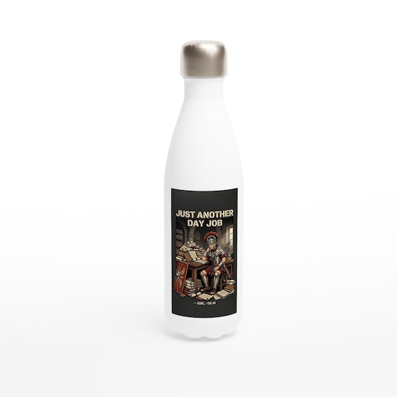 Roman Legionary Water Bottle - Ancient History Stainless Steel Vacuum Insulated Hydration Flask, 17oz Gym Cup, History Teacher Gift