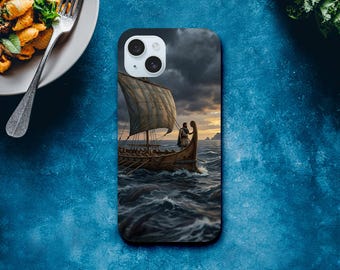 The Odyssey Phone Case, Sailing Ship Art, Nautical Protective Cover, Ocean Lover Marine Decor