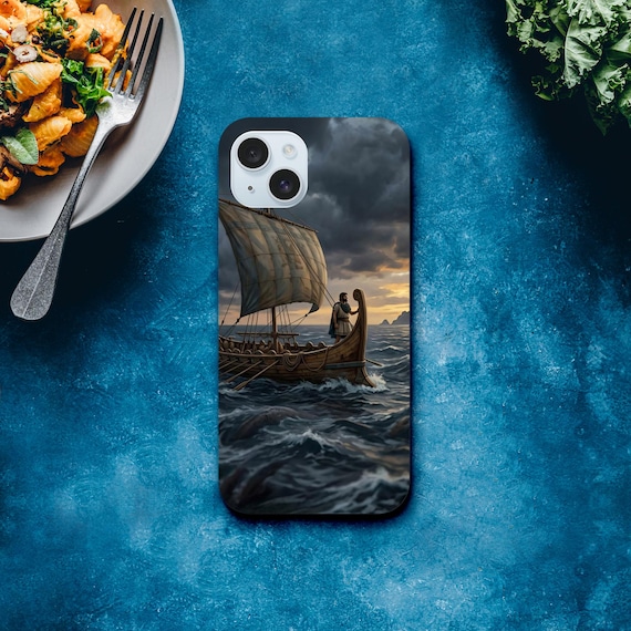 The Odyssey Phone Case, Sailing Ship Art, Nautical Protective Cover, Ocean Lover Marine Decor