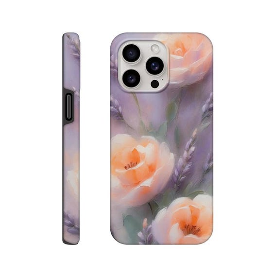 Healing Art Floral Phone Case | Pastel Impressionist Design | Tough Dual-Layer Protection