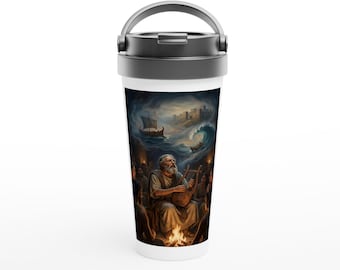 The Odyssey Travel Mug, 15oz Insulated Stainless Steel Tumbler, Leak-Proof Coffee Cup