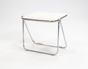 Escritorio plegable Platone vintage en beige de Giancarlo Piretti para Anonima Castelli, años 70