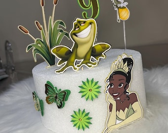 Décoration pour gâteau princesse Tiana
