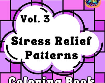 Livre de coloriage de motifs géométriques, soulagement du stress pour adultes (PDF imprimable)
