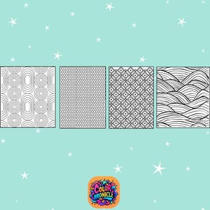 40 Geometric Patterns Coloring Book, Bold and Easy Pattern Coloring ...
