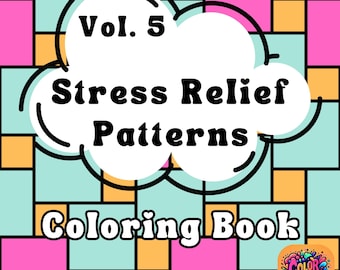 Geometric Patterns Coloring Book: Stress Relief for Adults (Printable PDF)