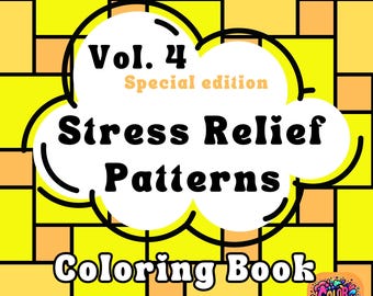 Livre de coloriage de motifs géométriques, soulagement du stress pour adultes (PDF imprimable)