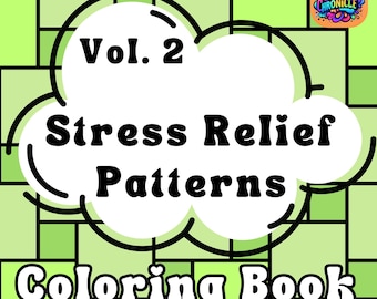 Livre de coloriage de motifs géométriques, soulagement du stress pour adultes (PDF imprimable)