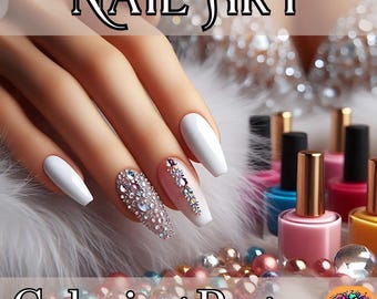 Nail Art Coloring Pages, Fashion Nails, Luxury Designs (PDF)
