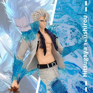 Bleach Anime Figure Hitsugaya Toushirou Collectible Model 30cm
