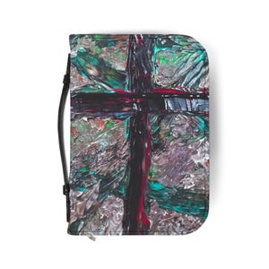 Faith-Inspired Bible Cover, Christian Gift, Religious Artwork Case, Bible Protection Sleeve, Pastor Appreciation
