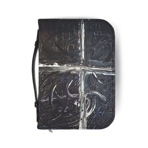 Bible Cover with Elegant Cross Design, Faith-Based Gift, Scripture Protector, Religious Accessories, Christian Inspiration, Spiritual [...]