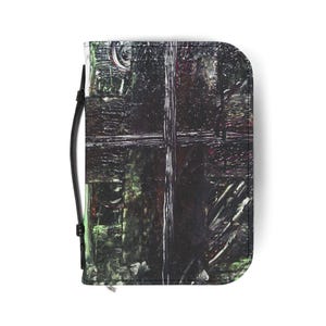 Elegant Bible Cover with Cross Design, Christian Gifts, Religious Journals, Faith Accessories, Scripture Protection, Unique Present
