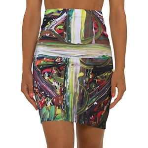 Women&#39;s Mid-Waist Pencil Skirt (AOP)