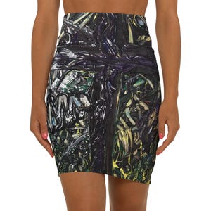 Women&#39;s Mid-Waist Pencil Skirt (AOP)