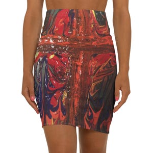 Women&#39;s Mid-Waist Pencil Skirt (AOP)