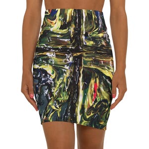 Women&#39;s Mid-Waist Pencil Skirt (AOP)