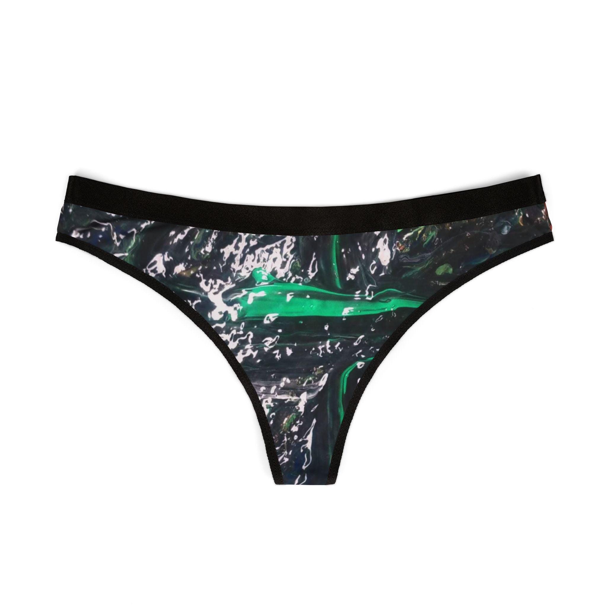 Stylish Women's Thongs, Artistic Underwear, Comfortable Lingerie, Trendy Intimates, Perfect Gift for Her